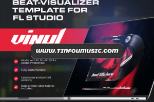 Vinyl Beat visualizer template for FL Studio 20.5 [DAW Templates]